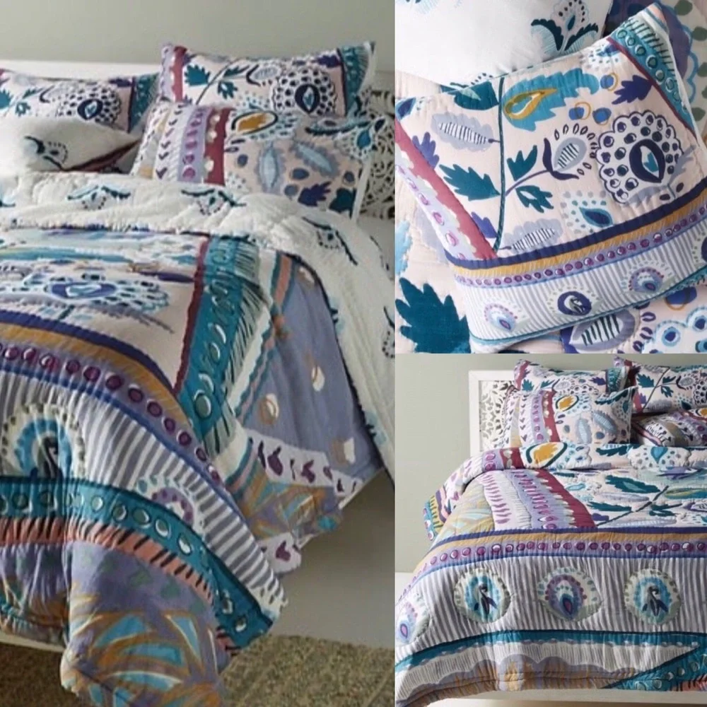 Anthropologie Sunder Euro Sham ANTHROPOLOGIE HOME ONE Sham NWT